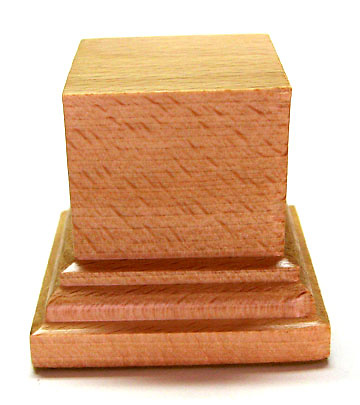 WOODEN BASE STAND Square 4x4 Beech 