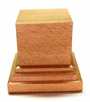 PEANA PEDESTAL Cuadrada 4x4 Madera Haya 
