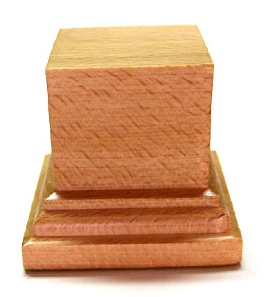 PEANA PEDESTAL Cuadrada 4x4 Madera Haya - Peanas de madera para modelismo,  Peanas de Madera Pedestal Miniaturas/warhammer 