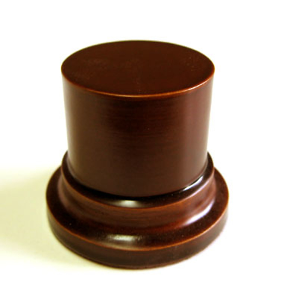 PEANA PEDESTAL Redonda 4,5cm Avellana - Peanas de madera para modelismo,  Peana/Pedestal DM para miniaturas/warhammer 