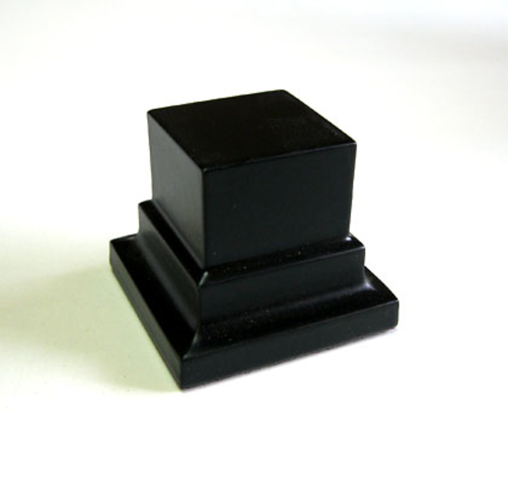 WOODEN BASE STAND Square 3x3 Black 