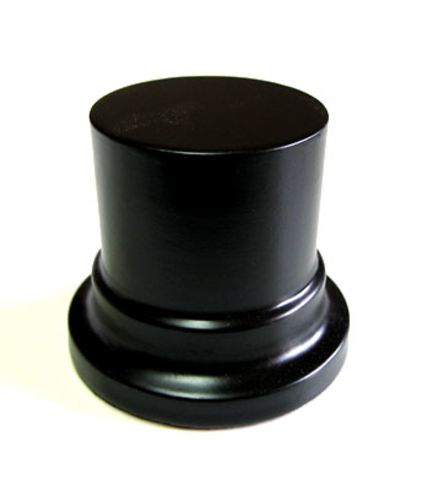 WOODEN BASES STAND Round 4,5cm Black 