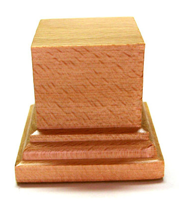 PEANA PEDESTAL Cuadrada 10x10 Caoba - Peanas de madera para modelismo,  Peana/Pedestal DM para miniaturas/warhammer 
