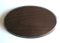 WOODEN BASE Oval 22x13