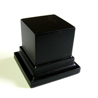 WOODEN BASE STAND Square 4x4 Black
