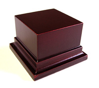 WOODEN BASE STAND Square 6x6 Mahogany
